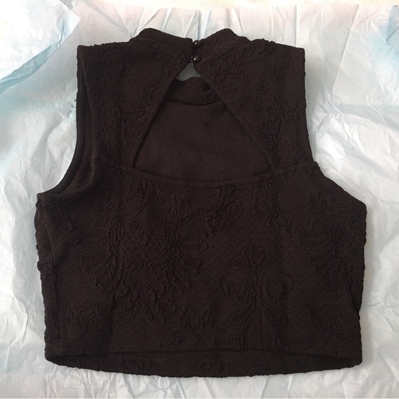 Bebe black cropped top size extra small - Picture 2 of 12